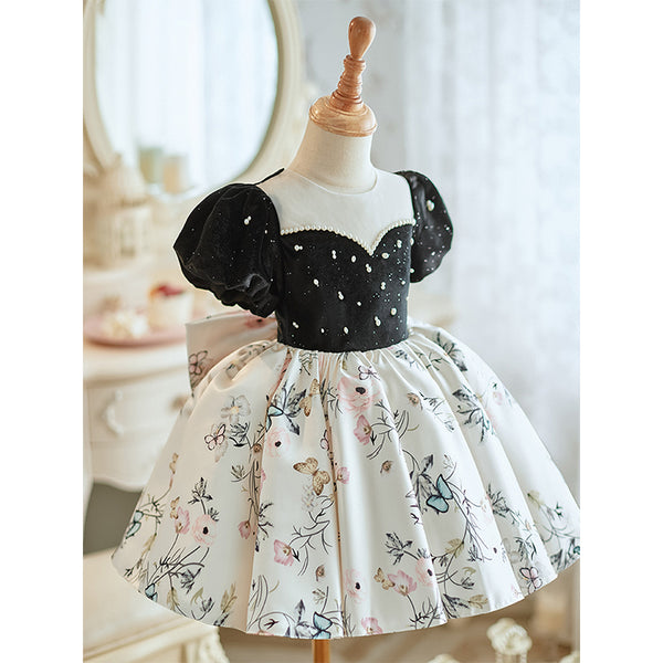 Cute Baby Girl Autumn Embroidery Dress Toddler Birthday Christmas Princess Dress