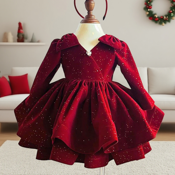 Christmas Dress Elegant Baby Girl  Dress  Girl Dress Toddler Birthday Dress