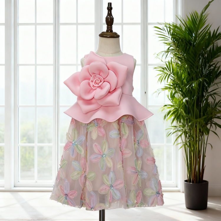 Children's Formal Dress Flower Girl Cute Dress Girl Birthday Princess Dress