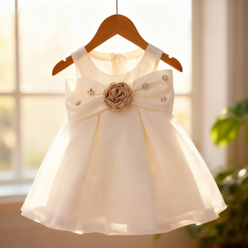 gold infant christmas dresses Youngland Infant Toddler White Gold Tulle Fancy Christmas Holiday Party Dress Cardigan 18M, Infant Girl's