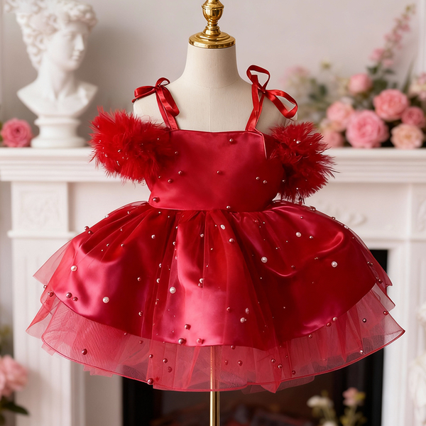 Girls Christmas Princess Dress  New Year Dress Toddler Beauty Pageant Princess