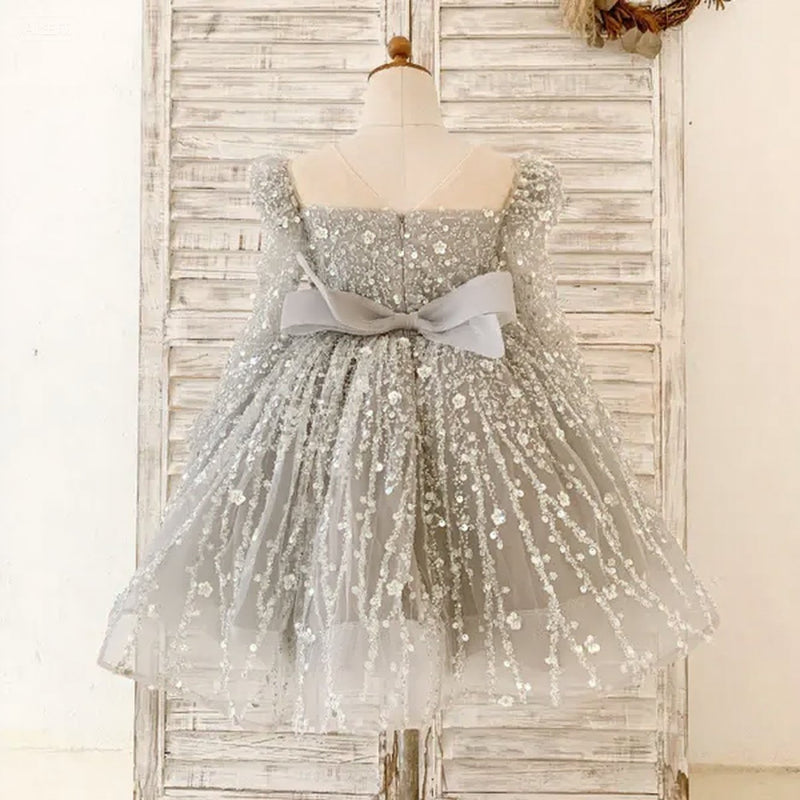 princess dress for toddler birthday Cute Baby Girl Puffy Flower Dress Toddler Birthday Party Princess Dress