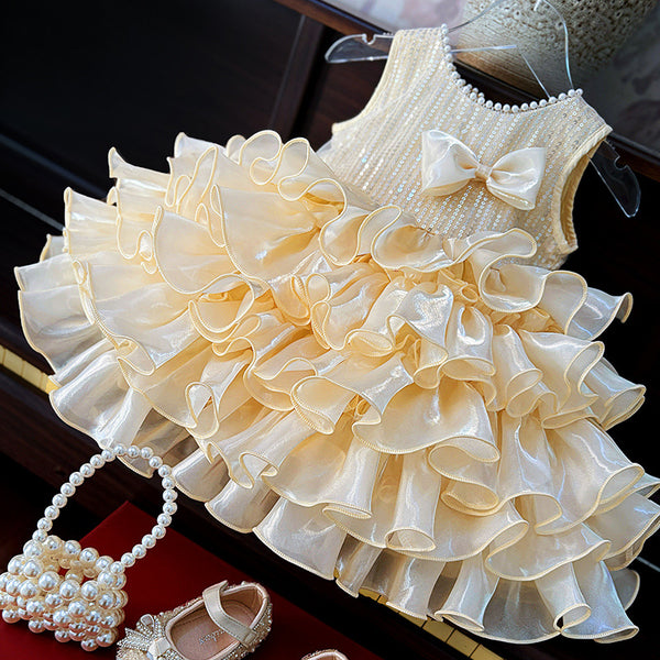Baby Christmas Dress Flower Girl Dress Girls Birthday Princess Dress
