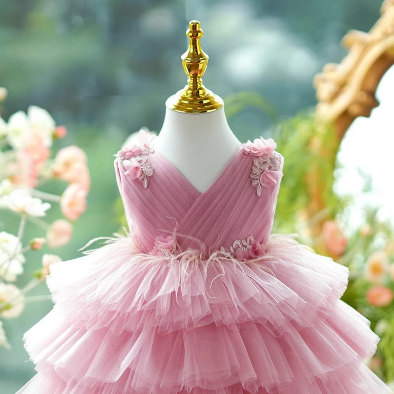 Girls Birthday Dress Flower Girl Wedding Princess Dress Girls Party Dress