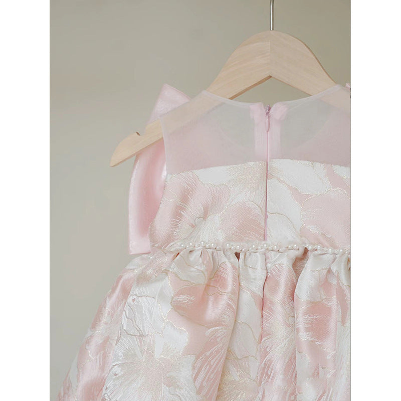 Cute Baby Girl Embroidery Dress Toddler Birthday Princess Dress