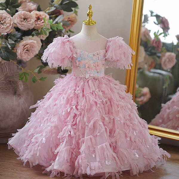 Girls Birthday Dress Flower Girl Princess Dress Girls Party Dress