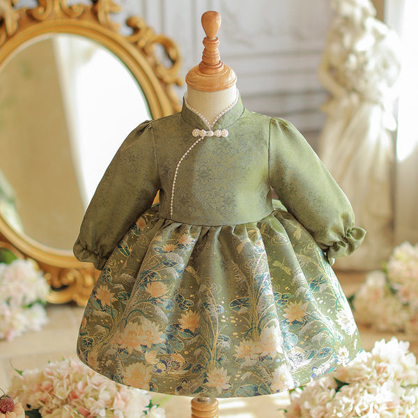 Cute Toddler Communion Dress Baby Girl Birthday Dress Girl Party Dress