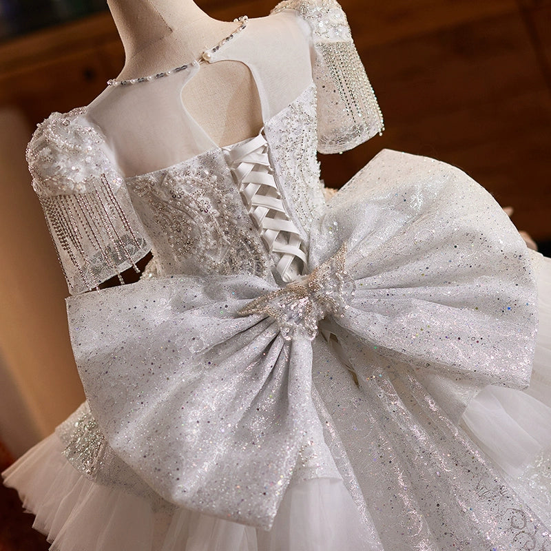 Girls Elegant Pageant Dress Girls Birthday Princess Dress