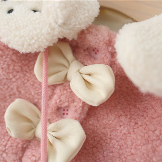 Girls New Winter Cartoon Warm Coat