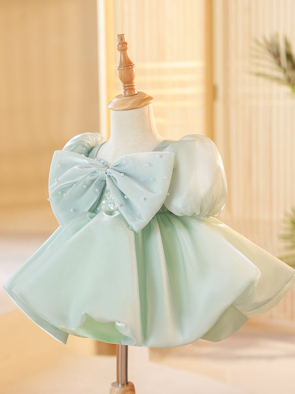 Cute Big bow Toddler Birthday Party Dress  Princess Dress