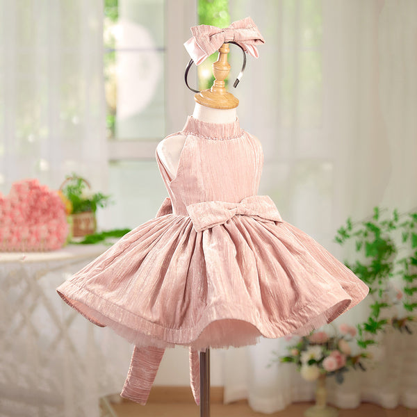 Girls Elegant Birthday Dress Girls Party Velvet Princess Dress