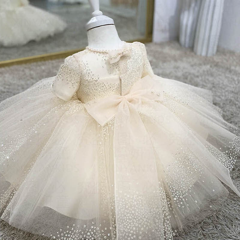 Flower Girl Formal Dresses Cute Pageant Sequins Birthday Princess Dresses