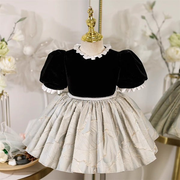 Cute Baby Girl Pageant Dress Toddler First Birthday Party Princess Dress