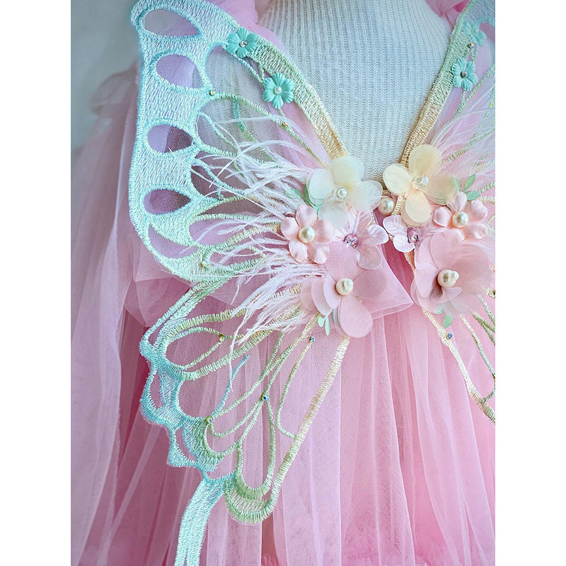 Girls Birthday Suspender Dress Girls Prom Princess Dress