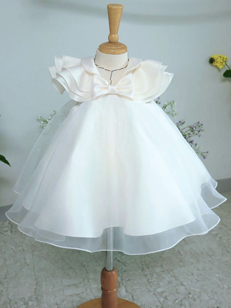 Cute Baby Girl First Communion Dress Toddler Birthday Baptism Princess Dress