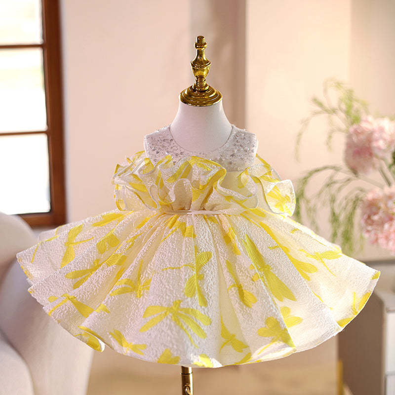 Cute Children's Birthday Puffy Princess Dress Girl Party Dress