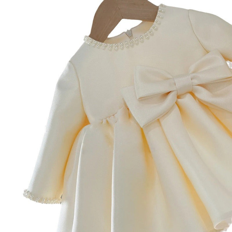 Elegant Baby Girl Bow Ball Gown Toddler Formal Dresses