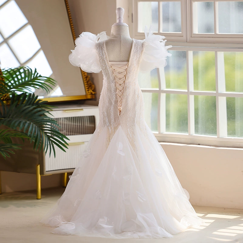 Children's Elegant Birthday Dress Girls Prom Princess Dress