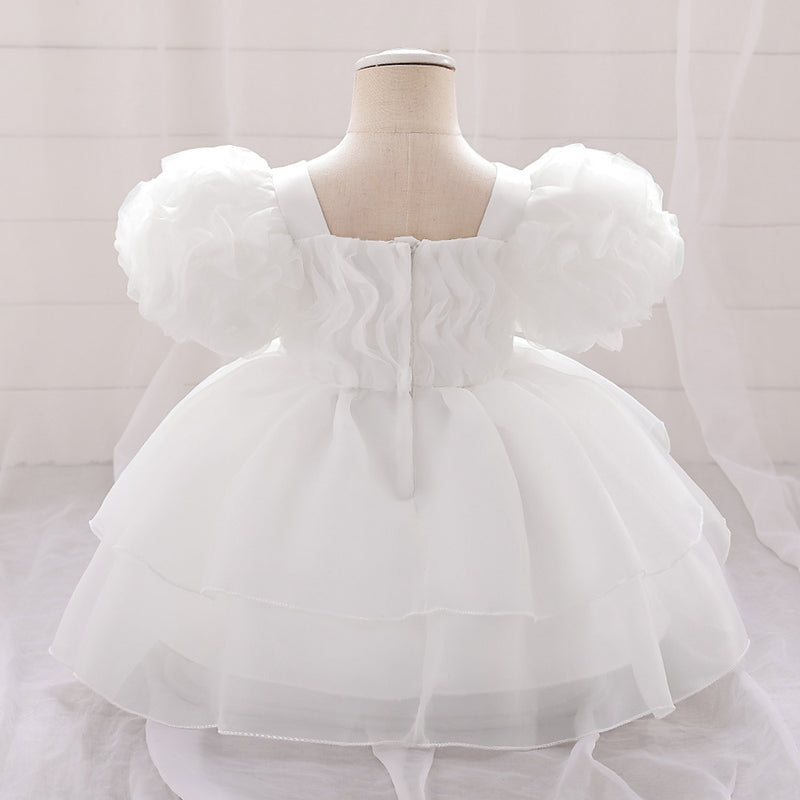 Girls Cute Communion Dress Girls Birthday Puffy Princess Dress