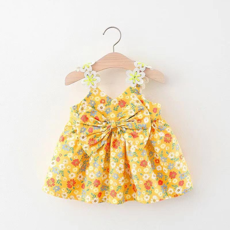 Summer New Graffiti Suspenders Girls Cute Dress