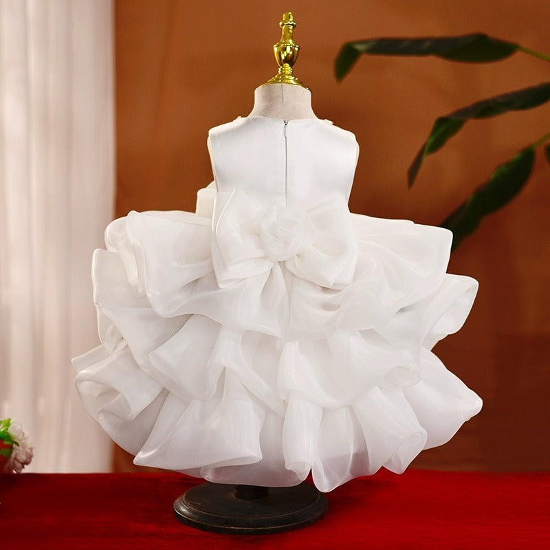 Girls Christening Dresses Girls Birthday Dress Baby Girl Fluffy Princess Dress