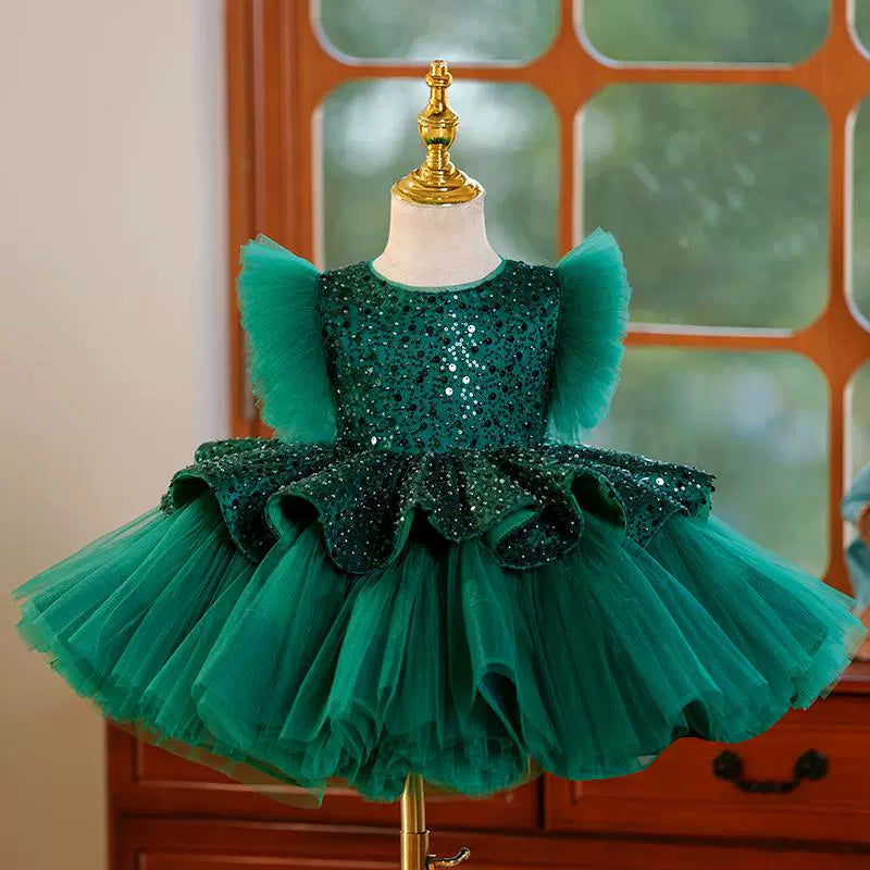 Girls Birthday Green Princess Dress Flower Girl Wedding Dress marryshe Girls Birthday Green Princess Dress Flower Girl Wedding Dress marryshe