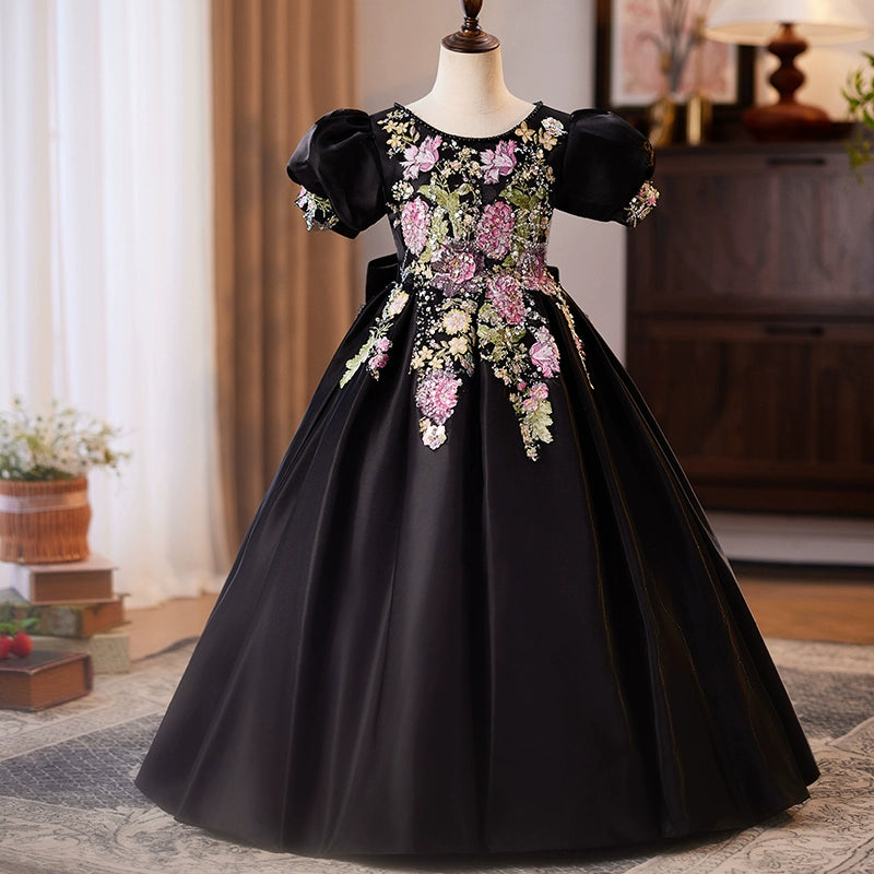 girls black formal dress Girls Black Party Dresses Christening Dresses