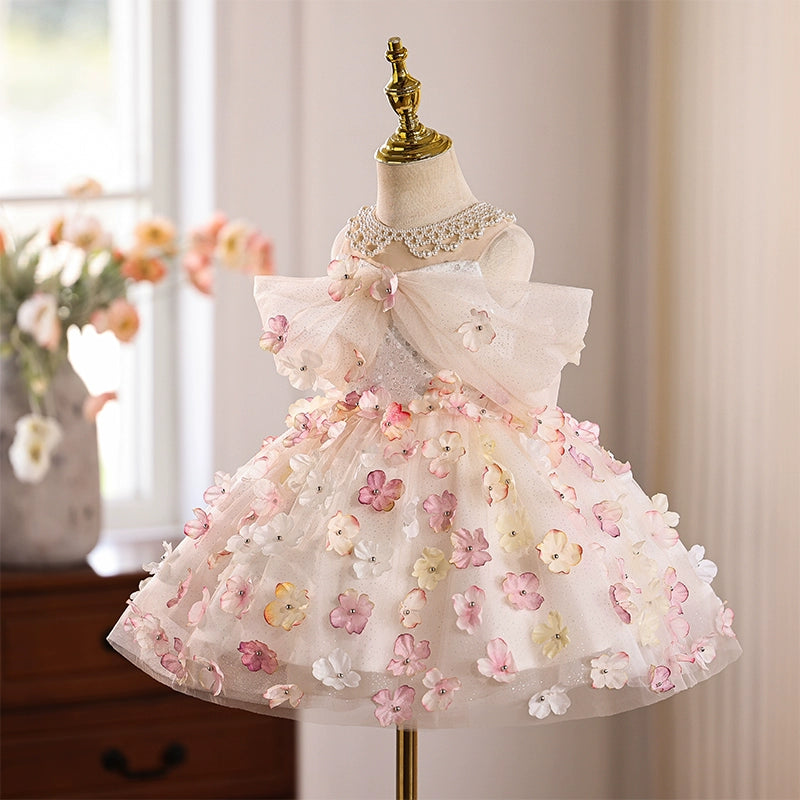 Girls Elegant Birthday Party Dress Flower Girl Wedding Dress
