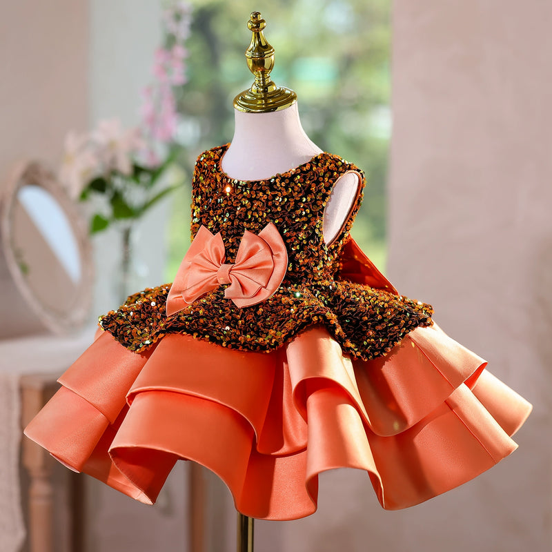 Baby Birthday Dress Children's Sequin Princess Dress Girls Christmas Dress