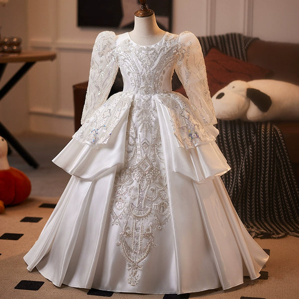 Children's Elegant Wedding Princess Dress Girls Party Dress