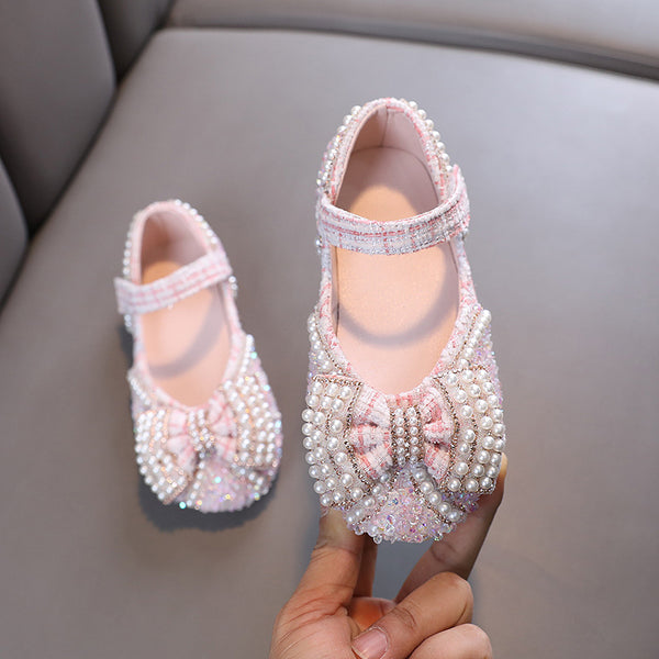 Cute Baby Girls Summer Beauty Pageant Sequins Princess Shoes