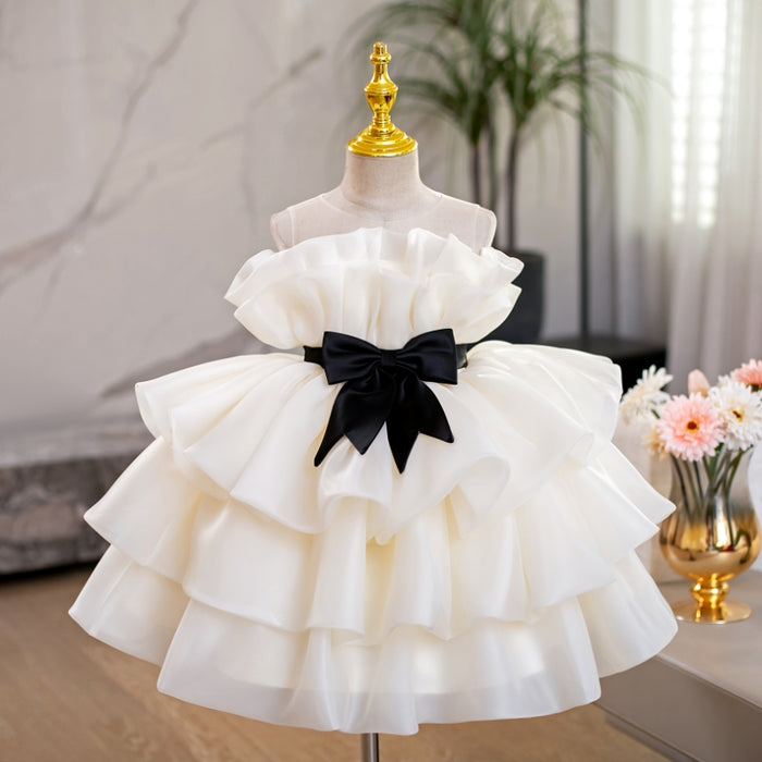 Cute Baby Girl Sequins Puffy Dress Toddler Pageant Birthday Ball Gown