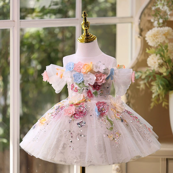 Girls Pageant Birthday Dresses Flower Girl Wedding Princess Dress