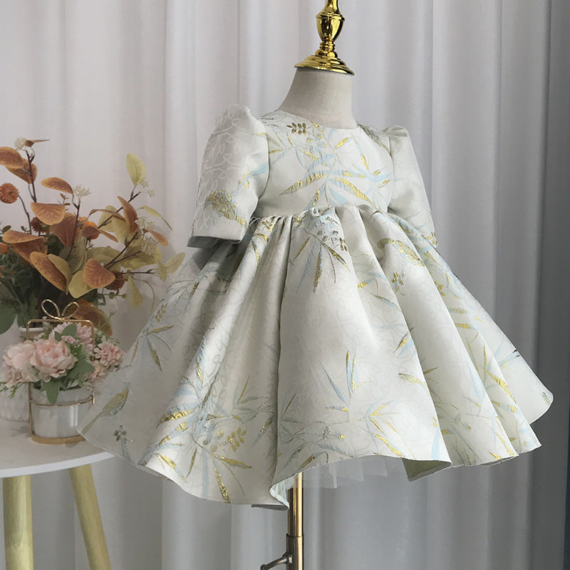 Marryshe - Girl Formal Dresses - Baby Cute Girl Pageant Dress Toddler Embroidery Party Princess Dress, Light Green / 5-6 Years (130cm) Marryshe - Girl Formal Dresses - Baby Cute Girl Pageant Dress Toddler Embroidery Party Princess Dress, Light Green / 5-6 Years (130cm)
