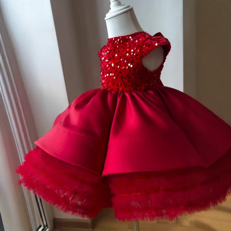 Children's Christmas Dress Girls Birthday Princess Dress Flower Girl Dress