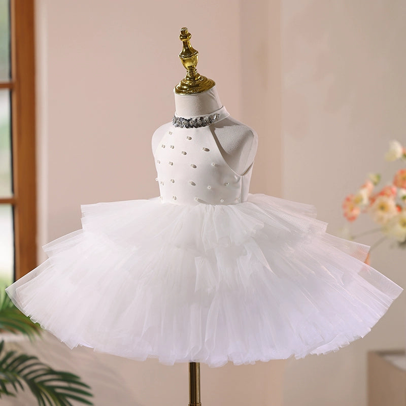 Flower Girl Wedding Dress Girl Birthday Puff Princess Dress