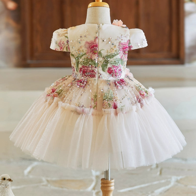 Flower Girl Wedding Dress Girl Birthday Princess Dress Girl Communion Tutu Dress