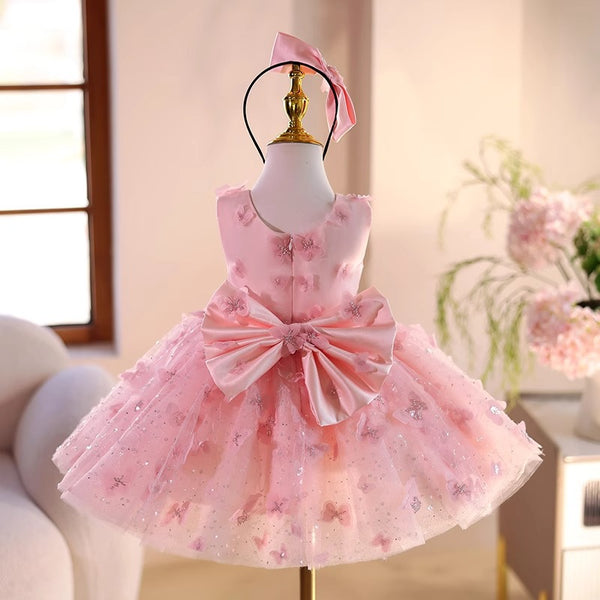 Children's Party Dress Flower Girl Wedding Princess Dress Girl Birthday Puff Dress