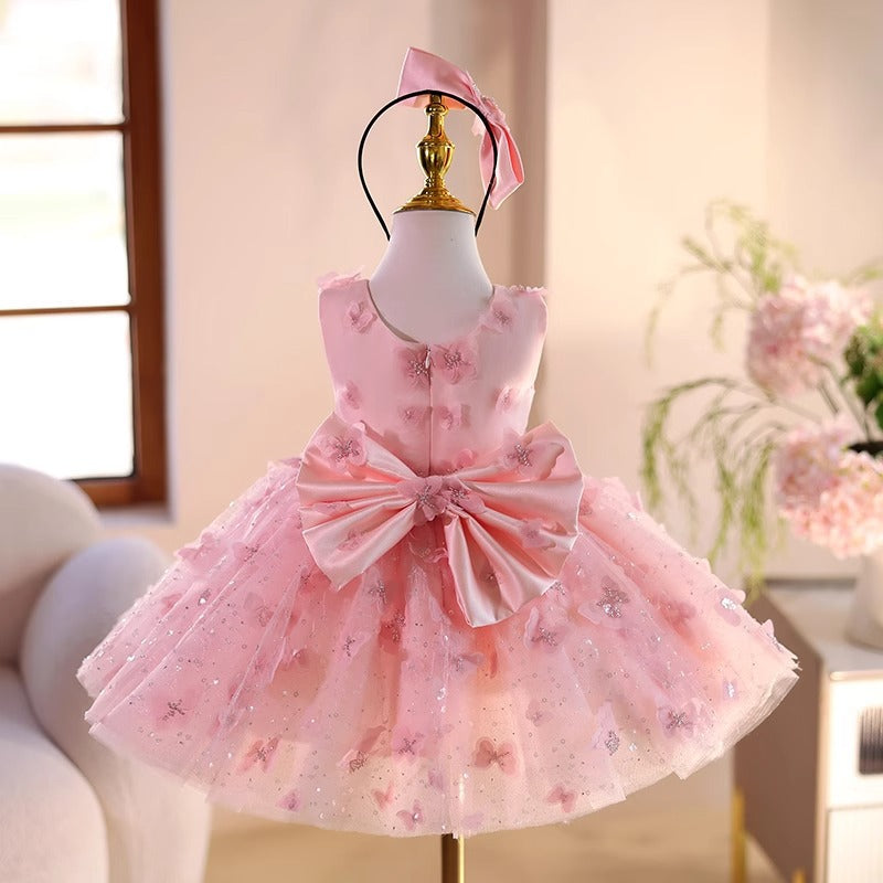 Children's Party Dress Flower Girl Wedding Princess Dress Girl Birthday Puff Dress