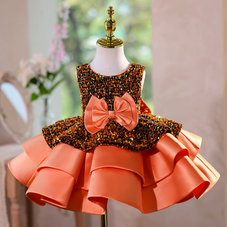 Baby Birthday Dress Children's Sequin Princess Dress Girls Christmas Dress