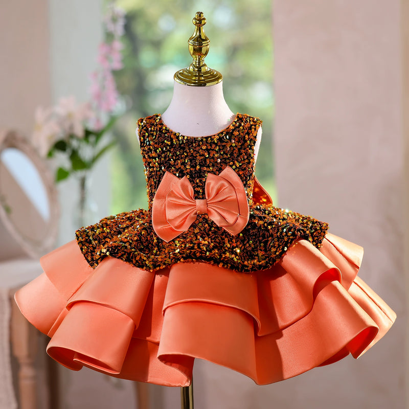 Baby Birthday Dress Children's Sequin Princess Dress Girls Christmas Dress