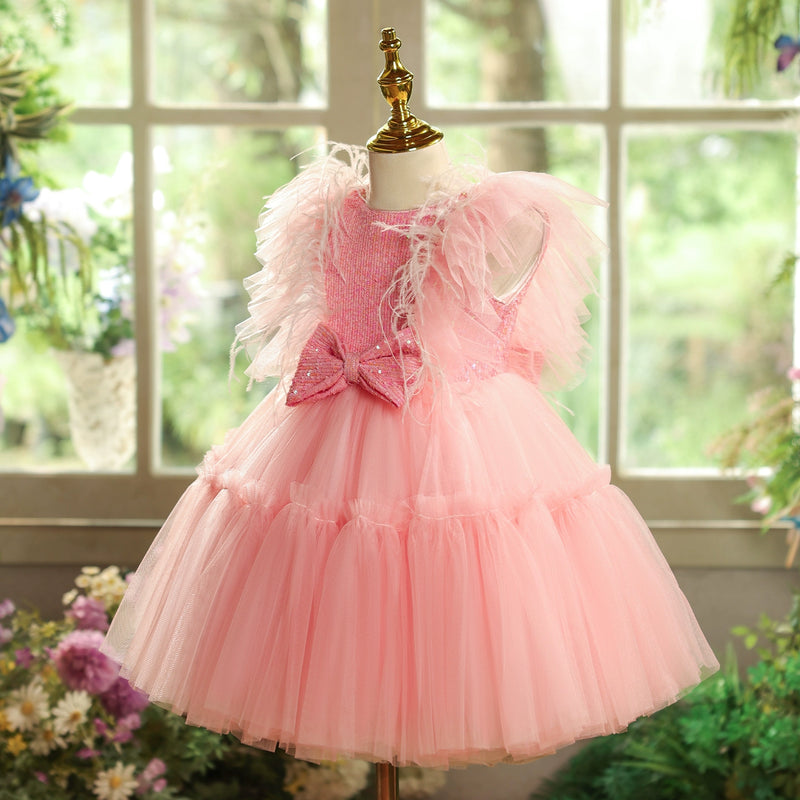 Children's Party Dresses Girl Birthday Princess Dresses Flower Girl Sequin Dresses