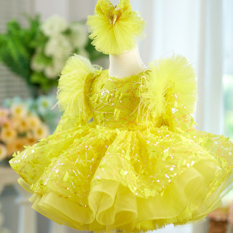 Children's Birthday Princess Dress Girls Elegant Party Dress