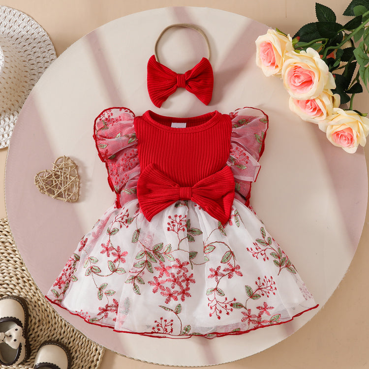 Girls Elegant Birthday Dress Girls Summer Holiday Dress
