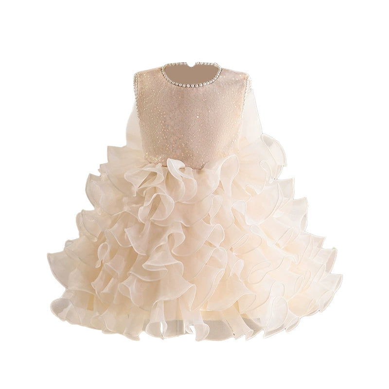 Girls Birthday Dress Flower Girl Wedding Puff Princess Dress
