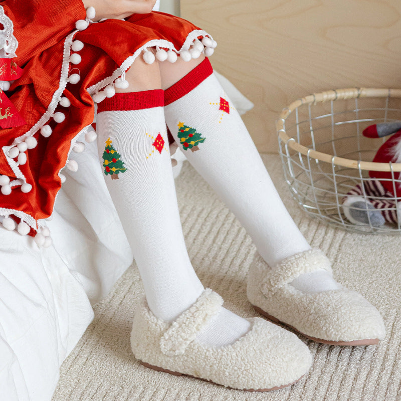 Baby Cartoon New Year Christmas Socks