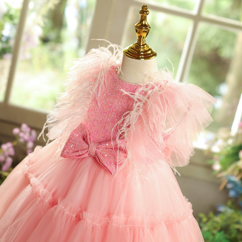 Children's Party Dresses Girl Birthday Princess Dresses Flower Girl Sequin Dresses