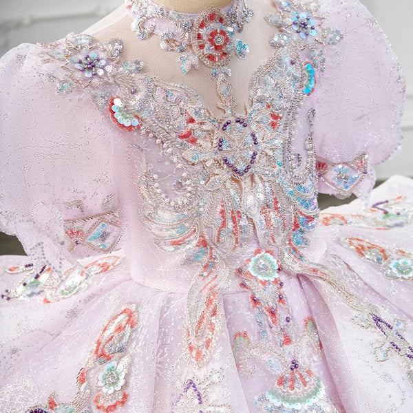 Girls Prom Dresses Girls Birthday Princess Dresses Children Beauty Pageant Dresses
