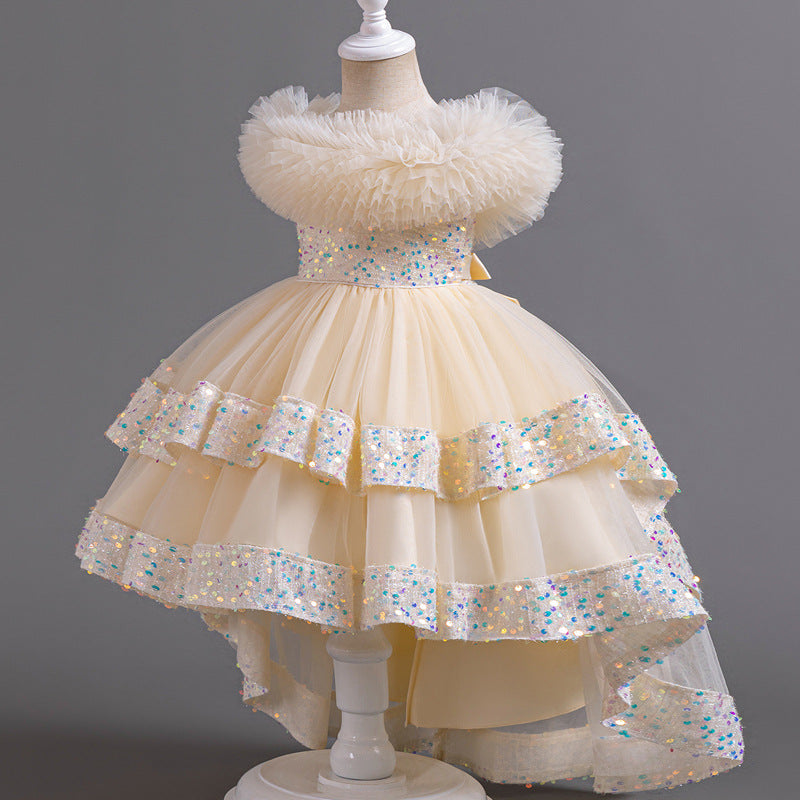 Girls Birthday Ball Princess Dress Flower Girl Wedding Puffy Dress