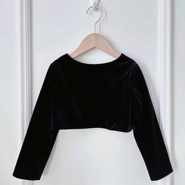 Baby Girls Velvet Long Sleeve Short Jacket